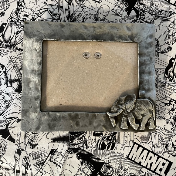 Metal picture frame with Elefant - Picture 2 of 4